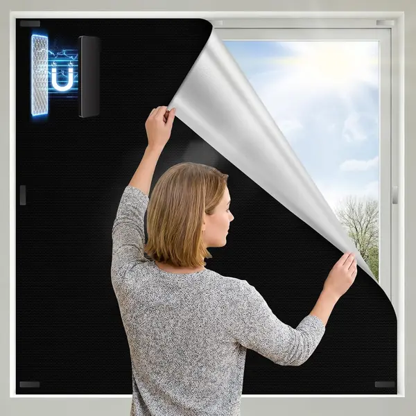 Magnetische Fenster Verdunkelung ohne Bohren 300x145cm
