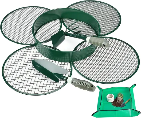 4 in 1 Gartensieb Erde groß Sieb…