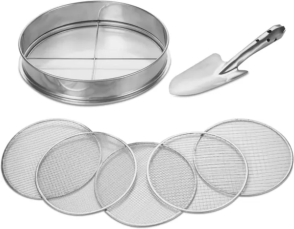5 in 1 Gartensieb aus Edelstahl Witterungsbeständig…